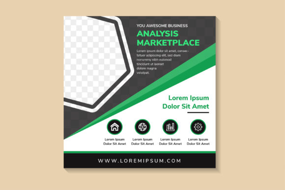 Analysis Marketplace Square Banner for Social Media Graphics