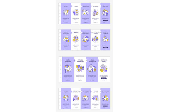 Divorce Dos and Donts Graphic Templates for Branding