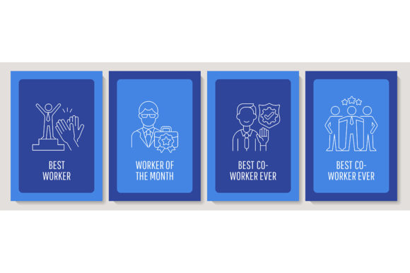 Employee Appreciation Day Postcard Set - Graphic Templates for Creative Sellers