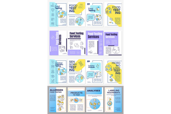 Food Testing Brochure Template Set Review