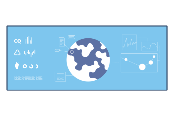 Global Ecology Presentation Icon for Branding and Design