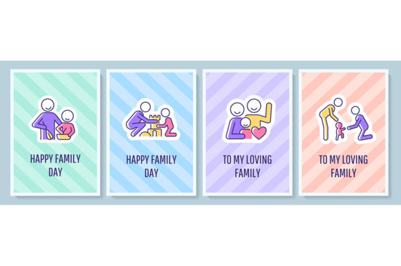 International Family Day Celebration Set - Graphic Templates for Creative Projects