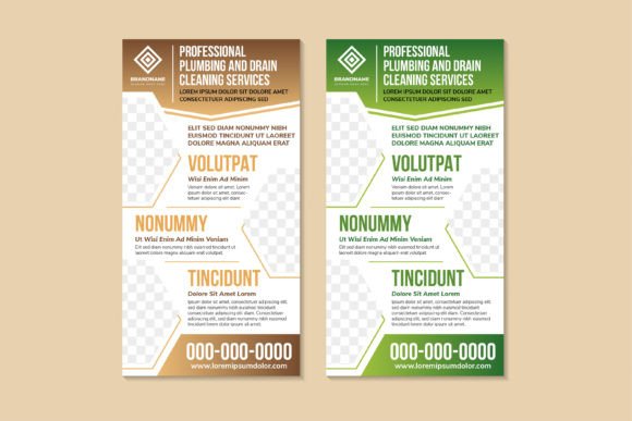 Plumbing and Drain Cleaning Banner: A Professional Graphic Design Asset
