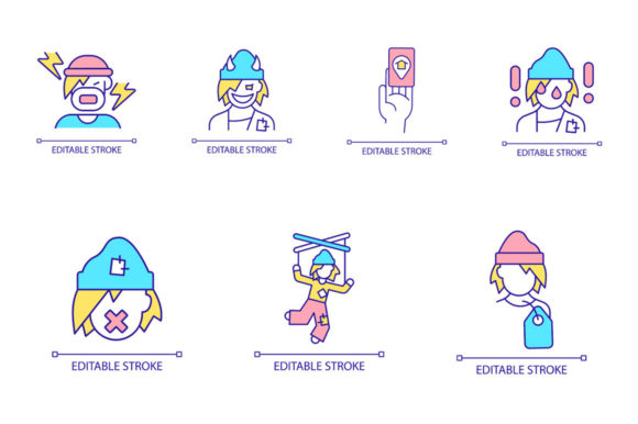 Poverty and Homelessness RGB Color Icons Review