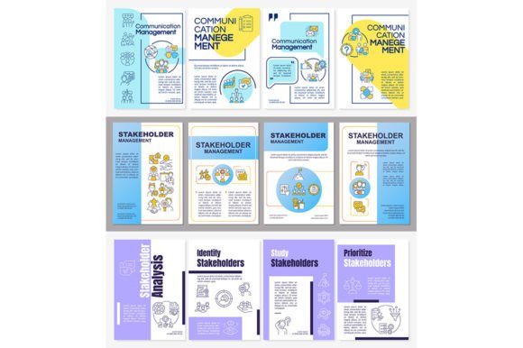 Stakeholder Analysis Brochure Templates for Graphic Design