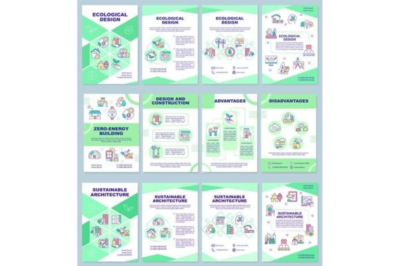 Sustainable Architecture Brochure Set for Graphic Templates